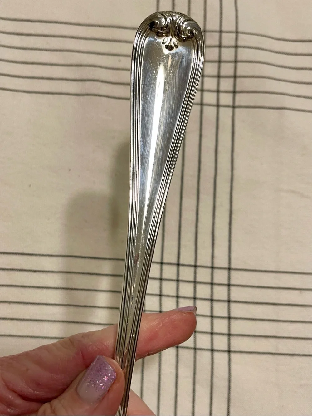 Silver Plated Ornate Cake Server - Elegant Stainless Finish